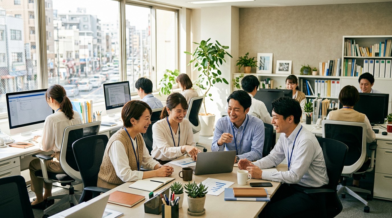 働きやすい職場で活躍する従業員たち